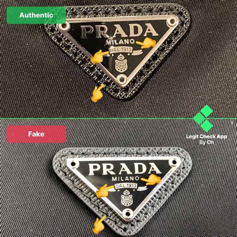 real versus fake prada pleather bag|prada authentication card.